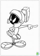 Marvin Martian Coloring Pages Drawing Looney Tunes Cartoon Colouring Print Para Drawings Colorear El Marciano Printable Character Clipart Dibujos Dinokids sketch template