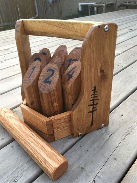 making molkky an outdoor throwing game with a unique carrying case wood patterns throwing