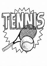 Coloring Pages Tennis sketch template