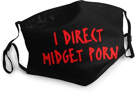 I Direct Midget Porn Adult Face Mask Reusable Unisex Dust Cover