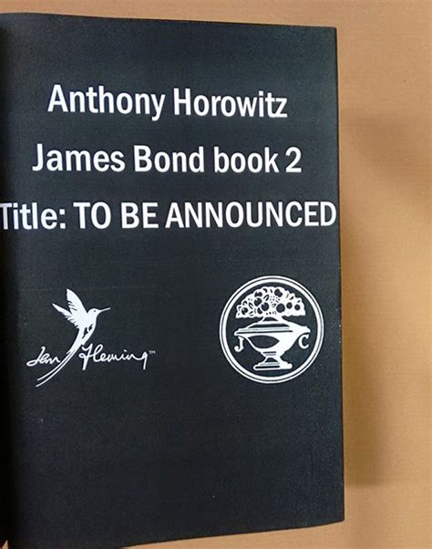 Anthony Horowitz Will Write Second James Bond Novel Bond