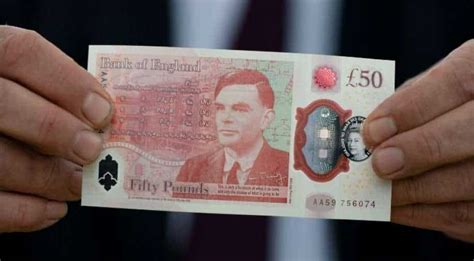 british  pound note featuring ww codebreaker alan turing enters