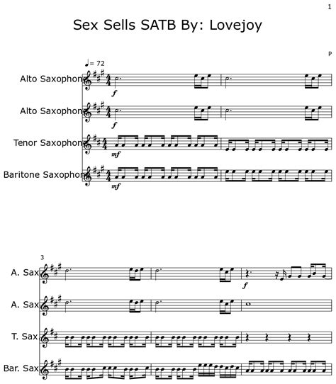 sex sells satb by lovejoy sheet music for alto saxophone tenor