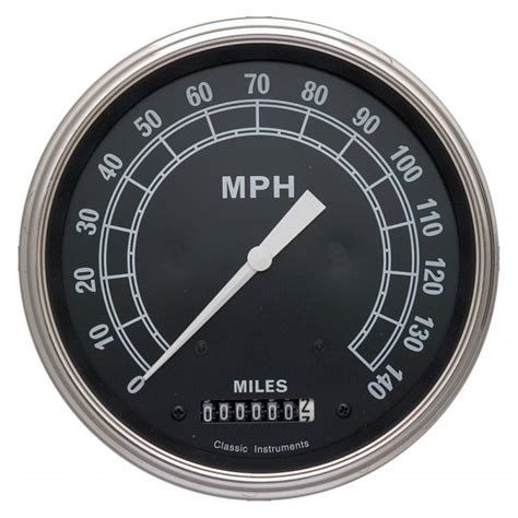 classic instruments trslf traditional series   speedometer  mph