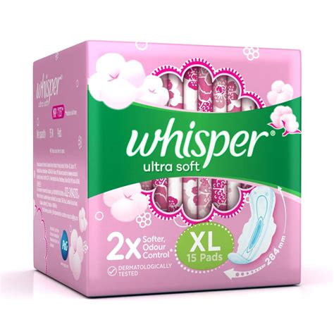 buy whisper ultra soft sanitary pads  pieces xl   flat   pharmeasy