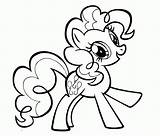 Coloring Pie Pinkie Pony Pages Little Drawing Kids sketch template