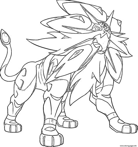 solgaleo coloring pages coloring home