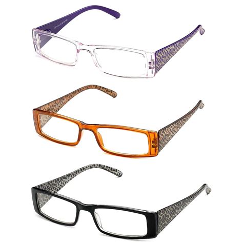 Rectangular Thin Translucent Clear Lens Plastic Fashion Glasses