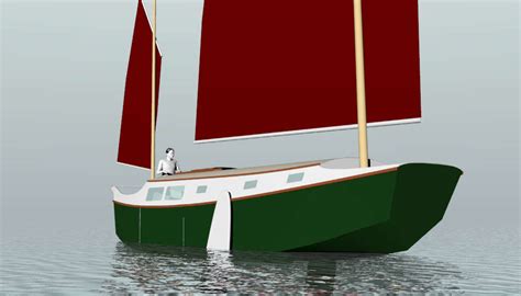 harry ii  lod  lwl sailing scow small boat