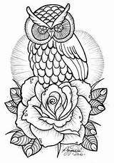 Tattoos Pergamano Coruja Quilling Owls Malvorlagen Eule Parchment Patrons Maori Feminino Pyrography Anleitung Folhas Caveira Mexicana Rex Nguyen Anh sketch template