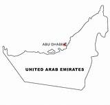 Emirates Emirati Arabi Ausmalen Disegno Nazioni Emirate Arabische sketch template