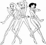 Coloring Pages Totally Spy Spies Girls Sheets sketch template