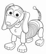 Coloring Dog Pages Slinky Toy Story Cute Printable sketch template