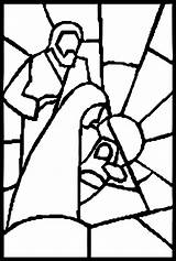 Stained Glass Coloring Nativity Pages Christmas Sheets Wecoloringpage Book Kids sketch template