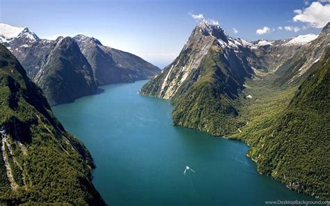 Milford Sound Fjord New Zealand Nature 1920x1080 Hd