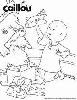 Caillou Christmas Booklet Coloring Morning Days Mornings sketch template