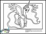 Luna Princess Coloring Pony Little Pages Moon Nightmare Colors Celestia Star Wings Girls Big But Cartoon Into Beautiful Kids sketch template