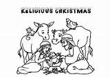 Christmas Coloring Religious Pages Kids Jesus Clip Catholic Cards Clipart Print Color Printable Cattle Drive Getdrawings Watercolor Cliparting Xtras Pdf sketch template