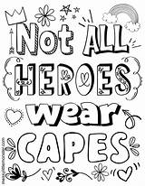 Heroes Capes Responders Thank Nurses Myhomebasedlife Kids sketch template