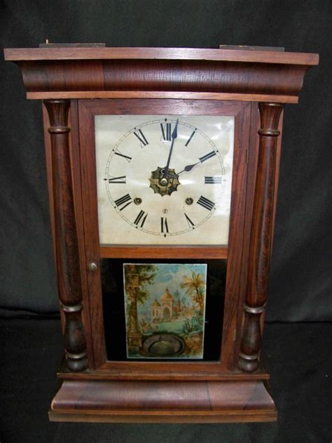lot antique waterbury kitchen shelf clock