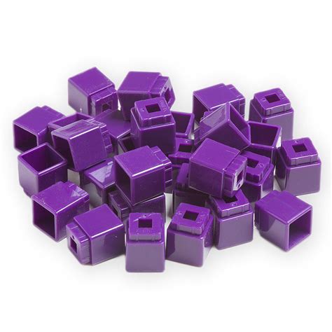 unifix cubes pcs purple polybag promonis