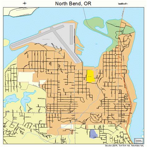 Map Of North Bend Oregon Topographic Map World