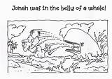 Jonah Coloring Whale Bible Story Pages Clipart Printable Library sketch template