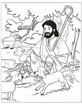 Coloring Shepherd Good Pages Sheep Lost Jesus Sheets Bible Lord Sunday School Clipart Pastor Para Colouring Kids Coloringhome Story Colorir sketch template