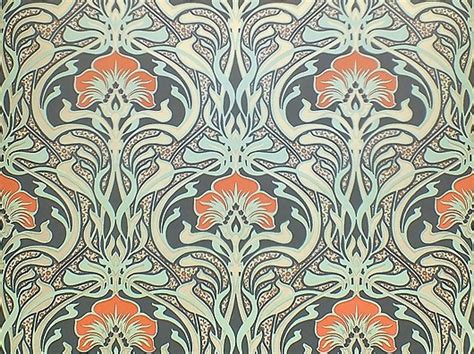 Wallpaper John S Art Nouveau Floral Pattern M1196