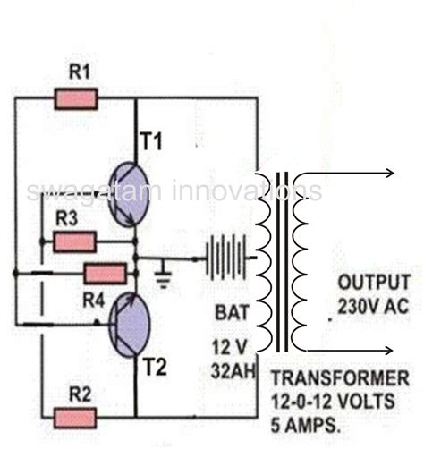 making  simple inverter circuit homemade circuit projects