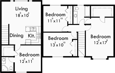 unique  unit multi family house plans