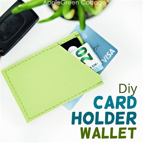 easy diy card holder wallet pattern  pattern  applegreen cottage