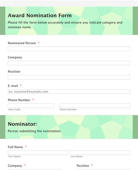 spot award nomination sample  professionally designed templates