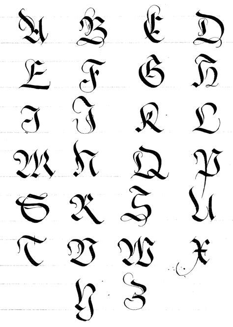 caligraphie calligraphy tattoo fonts tattoo fonts alphabet