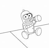 Bender Coloring Baby Futurama Pages Draft Sketch Deviantart Popular Coloringhome sketch template