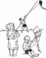 Kite Flying Drawing Coloring Kites Children Pages Electricity Getdrawings Worksheet Child Safety Tips Printable Save Drawings Clipartmag Getcolorings Paintingvalley sketch template