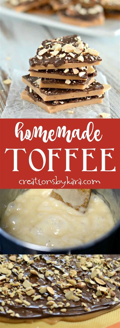 homemade toffee recipe creations by kara