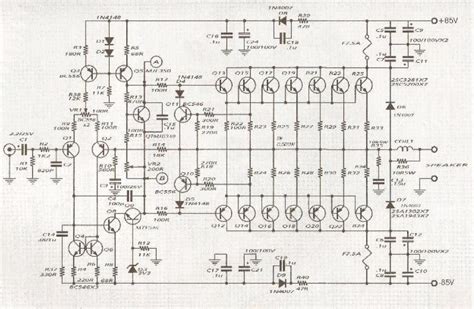 audio amplifier circuit  sc sa  pcb electronic circuit