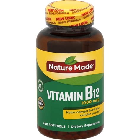 Nature Made Vitamin B 12 1000mcg 400 Softgels