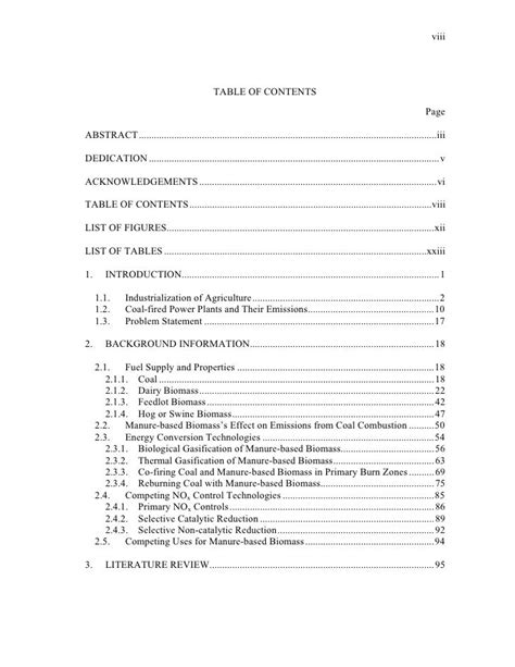 table  contents thesis collegeconsultantsxfccom
