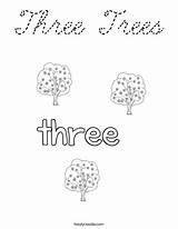 Coloring Trees Three Cursive Favorites Login Add sketch template