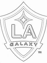Galaxy Los Angeles Coloring Pages Logo Soccer Football Team Printable Getcolorings Color Getdrawings sketch template