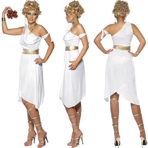 Ladies Grecian Sexy Roman Toga Greek Goddess Fancy Dress