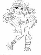 Pages Coloring Bominable Abbey Monster High Printable Girls sketch template