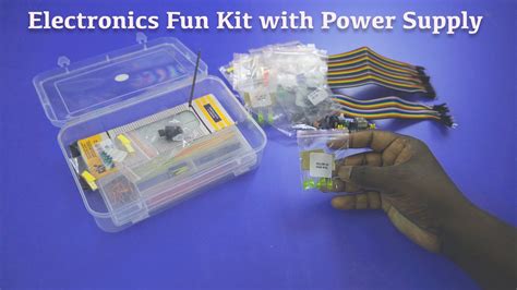 electronics fun kit  power supply  beginners unboxing youtube