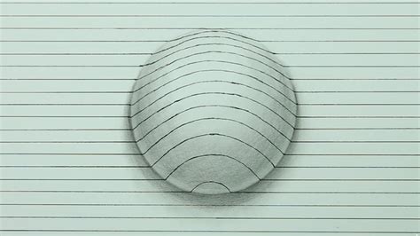 Drawing A 3d Sphere Optical Illusion Time Lapse Drawings