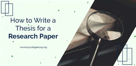 write  thesis   research paper