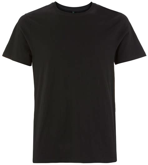 schwarzes bio  shirt fuer herren aus dickem stoff grundstoffnet
