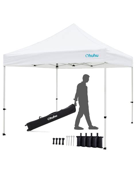 buy easy  canopy tent ohuhu ez pop  canopy  ft commercial instant shelter  roller