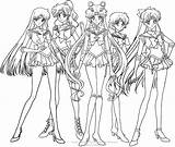 Sailor Moon Coloring Pages Crystal Group Madison Color Getdrawings Getcolorings Reward Drawing Printable Important John sketch template